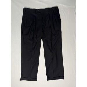 NWT Arrow Suit Seperate Pants Trousers Men's 42x30 Black Pleated Cuff Straight